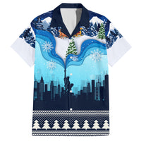 New York Christmas Hawaiian Shirt Manhattan Statue Of Liberty - Wonder Print Shop