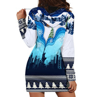 New York Christmas Hoodie Dress Manhattan Statue Of Liberty - Wonder Print Shop