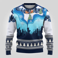 New York Christmas Ugly Christmas Sweater Manhattan Statue Of Liberty - Wonder Print Shop