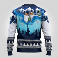 New York Christmas Ugly Christmas Sweater Manhattan Statue Of Liberty - Wonder Print Shop