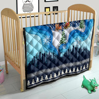 New York Christmas Quilt Manhattan Statue Of Liberty - Wonder Print Shop