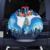 New York Christmas Spare Tire Cover Manhattan Statue Of Liberty - Wonder Print Shop
