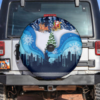 New York Christmas Spare Tire Cover Manhattan Statue Of Liberty - Wonder Print Shop
