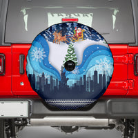 New York Christmas Spare Tire Cover Manhattan Statue Of Liberty - Wonder Print Shop
