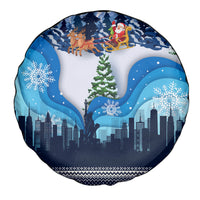 New York Christmas Spare Tire Cover Manhattan Statue Of Liberty - Wonder Print Shop