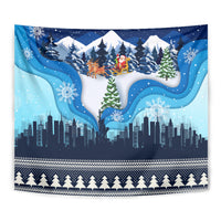New York Christmas Tapestry Manhattan Statue Of Liberty - Wonder Print Shop
