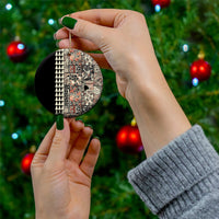 Hawaiian Quilt Ceramic Ornament Hibiscus Kakau Vintage Style - Wonder Print Shop