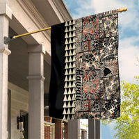 Hawaiian Quilt Garden Flag Hibiscus Kakau Vintage Style - Wonder Print Shop