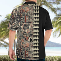 Hawaiian Quilt Hawaiian Shirt Hibiscus Kakau Vintage Style - Wonder Print Shop
