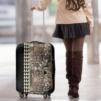 Hawaiian Quilt Luggage Cover Hibiscus Kakau Vintage Style - Wonder Print Shop