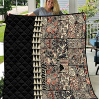 Hawaiian Quilt Quilt Hibiscus Kakau Vintage Style - Wonder Print Shop