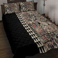 Hawaiian Quilt Quilt Bed Set Hibiscus Kakau Vintage Style - Wonder Print Shop