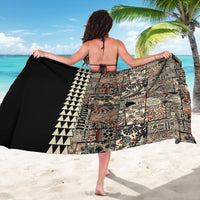 Hawaiian Quilt Sarong Hibiscus Kakau Vintage Style - Wonder Print Shop
