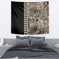 Hawaiian Quilt Tapestry Hibiscus Kakau Vintage Style - Wonder Print Shop