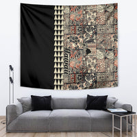 Hawaiian Quilt Tapestry Hibiscus Kakau Vintage Style - Wonder Print Shop