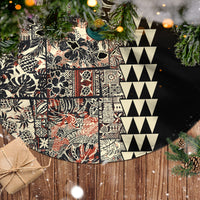 Hawaiian Quilt Tree Skirt Hibiscus Kakau Vintage Style - Wonder Print Shop