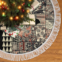 Hawaiian Quilt Tree Skirt Hibiscus Kakau Vintage Style - Wonder Print Shop