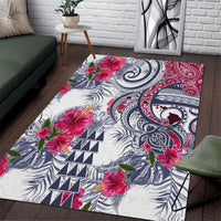 Hawaii Kakau Mix Paisley Pattern Area Rug Polynesian Tropical Unique Style - Wonder Print Shop
