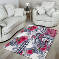 Hawaii Kakau Mix Paisley Pattern Area Rug Polynesian Tropical Unique Style - Wonder Print Shop
