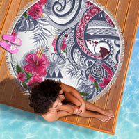 Hawaii Kakau Mix Paisley Pattern Beach Blanket Polynesian Tropical Unique Style - Wonder Print Shop