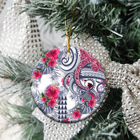 Hawaii Kakau Mix Paisley Pattern Ceramic Ornament Polynesian Tropical Unique Style - Wonder Print Shop