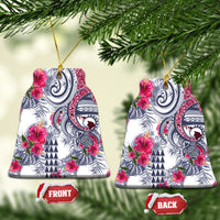 Hawaii Kakau Mix Paisley Pattern Ceramic Ornament Polynesian Tropical Unique Style - Wonder Print Shop