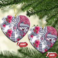 Hawaii Kakau Mix Paisley Pattern Ceramic Ornament Polynesian Tropical Unique Style - Wonder Print Shop