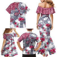 Hawaii Kakau Mix Paisley Pattern Family Matching Mermaid Dress and Hawaiian Shirt Polynesian Tropical Unique Style - Wonder Print Shop