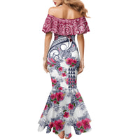 Hawaii Kakau Mix Paisley Pattern Family Matching Mermaid Dress and Hawaiian Shirt Polynesian Tropical Unique Style - Wonder Print Shop