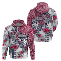 Hawaii Kakau Mix Paisley Pattern Hoodie Polynesian Tropical Unique Style - Wonder Print Shop