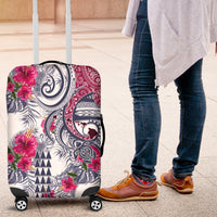 Hawaii Kakau Mix Paisley Pattern Luggage Cover Polynesian Tropical Unique Style - Wonder Print Shop
