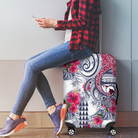 Hawaii Kakau Mix Paisley Pattern Luggage Cover Polynesian Tropical Unique Style - Wonder Print Shop