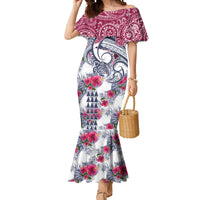 Hawaii Kakau Mix Paisley Pattern Mermaid Dress Polynesian Tropical Unique Style - Wonder Print Shop