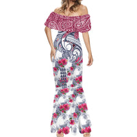 Hawaii Kakau Mix Paisley Pattern Mermaid Dress Polynesian Tropical Unique Style - Wonder Print Shop