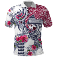 Hawaii Kakau Mix Paisley Pattern Polo Shirt Polynesian Tropical Unique Style - Wonder Print Shop