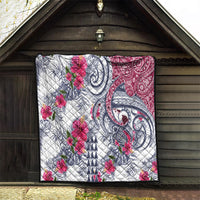 Hawaii Kakau Mix Paisley Pattern Quilt Polynesian Tropical Unique Style - Wonder Print Shop