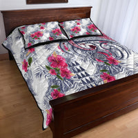 Hawaii Kakau Mix Paisley Pattern Quilt Bed Set Polynesian Tropical Unique Style - Wonder Print Shop