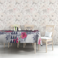 Hawaii Kakau Mix Paisley Pattern Tablecloth Polynesian Tropical Unique Style - Wonder Print Shop