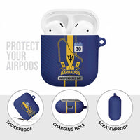 Barbados 30th November AirPods Case Independence Day Flag Map - Wonder Print Shop