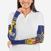 Personalized Barbados 30th November Arm Sleeves Independence Day Flag Map - Wonder Print Shop