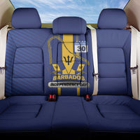Barbados 30th November Back Car Seat Cover Independence Day Flag Map - Wonder Print Shop