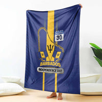 Barbados 30th November Blanket Independence Day Flag Map - Wonder Print Shop