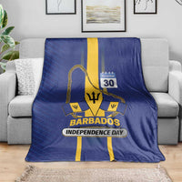 Barbados 30th November Blanket Independence Day Flag Map - Wonder Print Shop