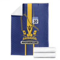 Barbados 30th November Blanket Independence Day Flag Map - Wonder Print Shop