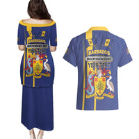 Personalized Barbados 30th November Couples Matching Puletasi and Hawaiian Shirt Independence Day Flag Map - Wonder Print Shop