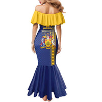 Personalized Barbados 30th November Family Matching Mermaid Dress and Hawaiian Shirt Independence Day Flag Map - Wonder Print Shop