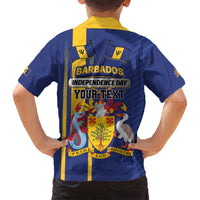 Personalized Barbados 30th November Family Matching Off Shoulder Maxi Dress and Hawaiian Shirt Independence Day Flag Map - Wonder Print Shop