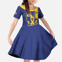 Personalized Barbados 30th November Family Matching Off Shoulder Maxi Dress and Hawaiian Shirt Independence Day Flag Map - Wonder Print Shop