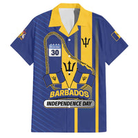 Personalized Barbados 30th November Family Matching Off Shoulder Short Dress and Hawaiian Shirt Independence Day Flag Map - Wonder Print Shop