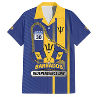 Personalized Barbados 30th November Family Matching Short Sleeve Bodycon Dress and Hawaiian Shirt Independence Day Flag Map - Wonder Print Shop